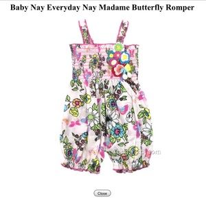 Baby Nay Everyday Nay Madame Butterfly Romper